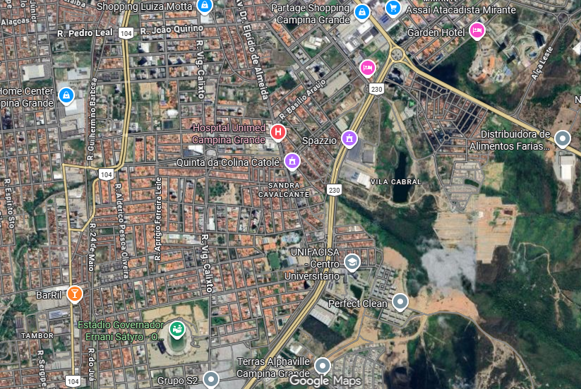 Localização INSPIRE ITARARÉ - Vista aérea